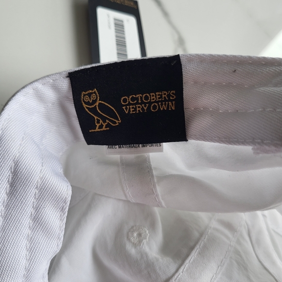 OVO Nylon White Sports Cap Adjustable Reflective Strap Hat - Picture 7 of 8